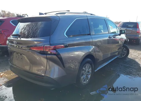 2022 Toyota Sienna Le z USA, uszkodzony, nr VIN 5TDKRKEC0NS091188